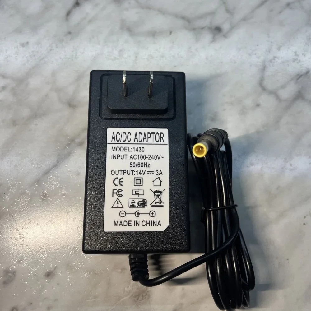 14V AC/DC Power Adapter, 3A/Samsung Monitor, TV, LCD LED Power Supply Cord cabl